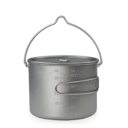 light and portable Titanium hanging pot