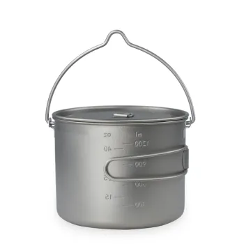 light and portable Titanium hanging pot