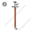 Antifreeze valve with copper tube