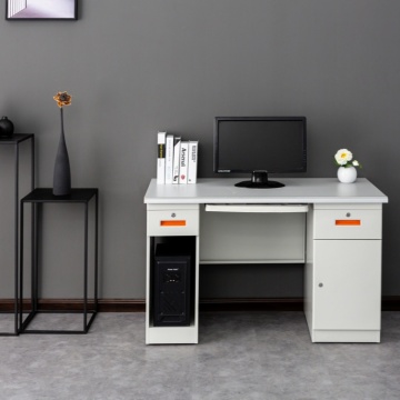 Bàn máy tính đơn giản với giá sách - Bàn văn phòng có thể điều chỉnh chiều cao