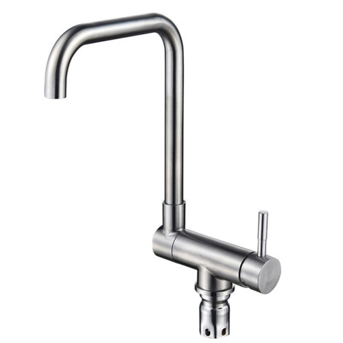 Modern Single Handle Stainless Steel Sink Kitchen Faucet