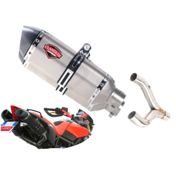 Carbon Fiber Motorcycle Muffler Exhaust System for Aprilia SHIVER 750 Shiver750