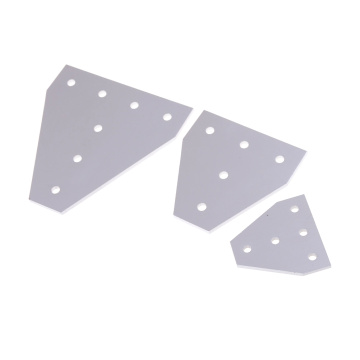 NEW 6063-T6 Joint Board Plate Corner Angle Bracket Connection Joint Strip For Aluminum Profile 2020 With 5Holes