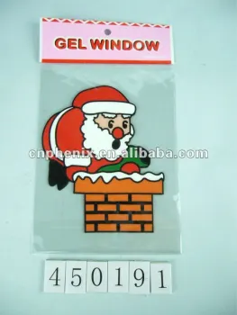 Dispensing Christmas PVC window sticker
