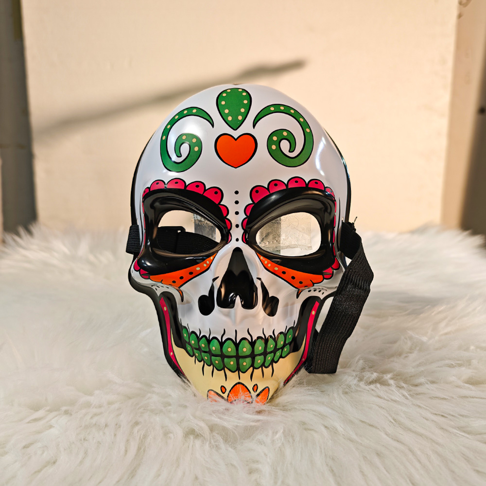 Painted Ghost Head Mask