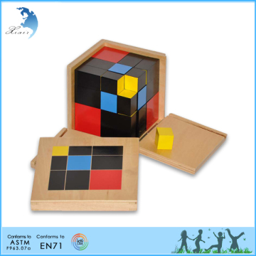 Factory supplier Montessori school kids Wooden Geometric shapes solid