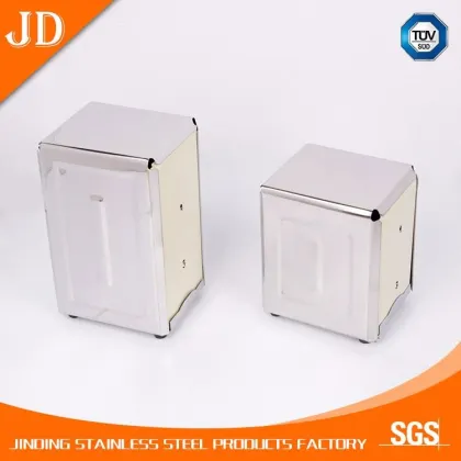 wholesale price stainless steel metal tablecraft napkin dispenser holder