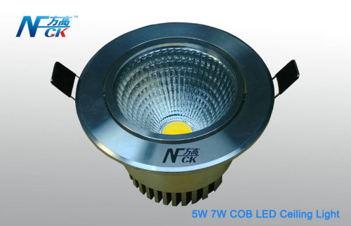 Energy-saving 5w / 7w Ra80 240v Cob Led Ceiling Lighting  50hz / 60hz Led