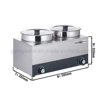Commercial Snack Machines Food Warmer Bain Marie Hot Pot with CE