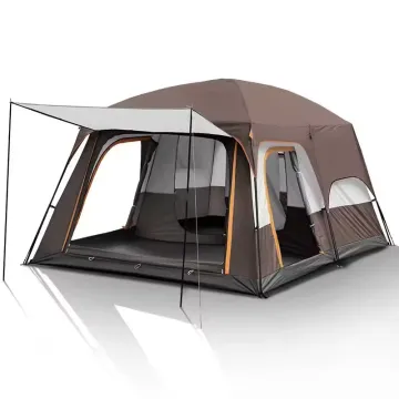 Waterproof Outdoor Camping Tent for Large Families: 12 Person Capacity with Two Rooms
