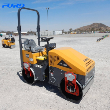 Small and medium-sized vibratory road roller engineering road construction single and double vibratory road roller