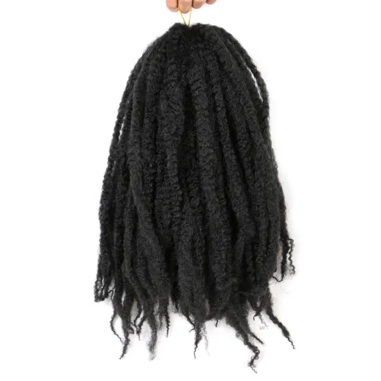 soft Answer silky afro kinky curly Nubian twist marley crochet braid hair synthetic fiber braids extension wholesale