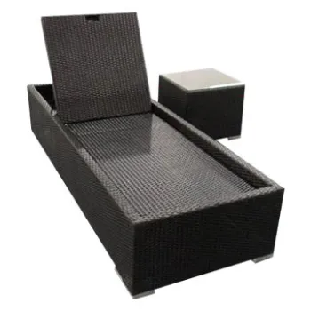 Wicker Lounge Chair with Aluminum Frame, Customized Sizes and Designs Welcomed