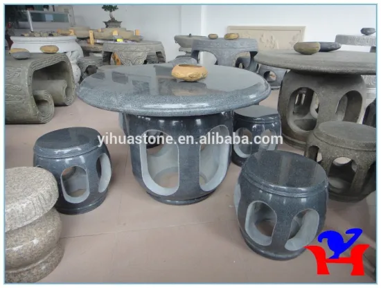 G654 Stone table & chair