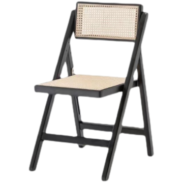 Tabouret pliant en bois de teck moderne - Pootoman léger pour la maison ou l'hôtel