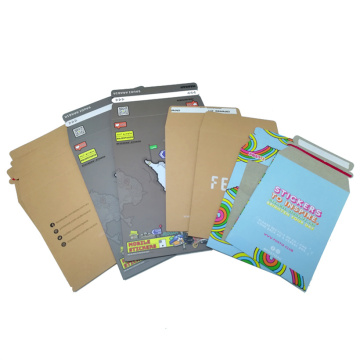 Custom Logo Self-Seal Photo Document Mailer Envelope Packaging Cardboard Mailer for Art Prints