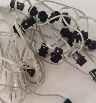 E12 Bulb Socket: 75W 125V 110V Multi-Lamp Holder with Connection Cable