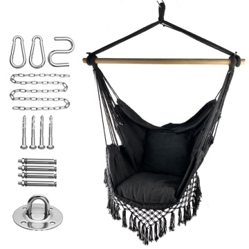 100x130 cm 320G Polyester -Cotton Hammock Hammock con due cuscini - motore di ricerca completo