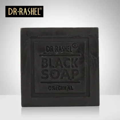 DR. RASHEL 100% Natural Face Cleaning Soap with Collagen and Charcoal Skin Whitening Soap
