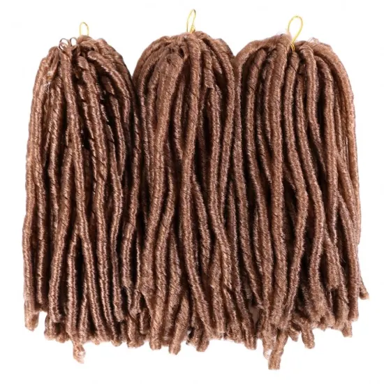 MYZYR14inch 70g/pack Crochet Braids Synthetic Braiding Hair Extension Afro Hairstyles Soft Faux Locs Brown Black Thick Full