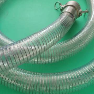 Food Grade PVC Steel Wire Helix Water Suction Discharge Tube Pipe Hose
