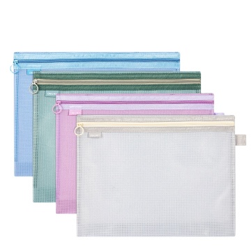 Deli BA163 Portable A5 Zipper Bag - Large-Capacity Waterproof Document Storage
