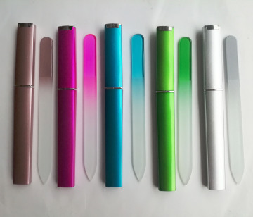 工場の卸売プロフェッショナルな両面ガラスネイルファイルを備えたケース