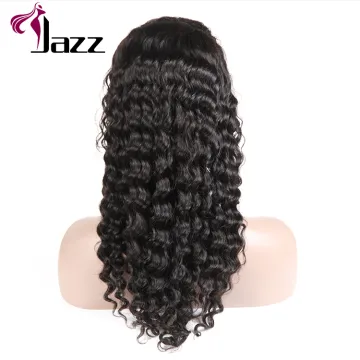 Curly u part human hair lace front wig