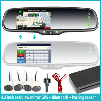 Car Mirror Link for Peugeot Navigation Rear Vision Mirror with Backup Camera