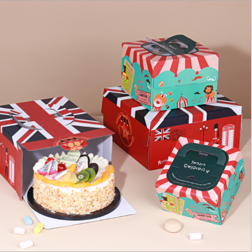 cake box coated paper packaging box