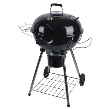 Outdoor 22 Inch Two Wheels Portable Charcoal Barbecue Kettle Bbq Grill Apple Barbecue Grill