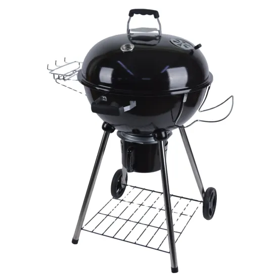 Outdoor 22 Inch Two Wheels Portable Charcoal Barbecue Kettle Bbq Grill Apple Barbecue Grill