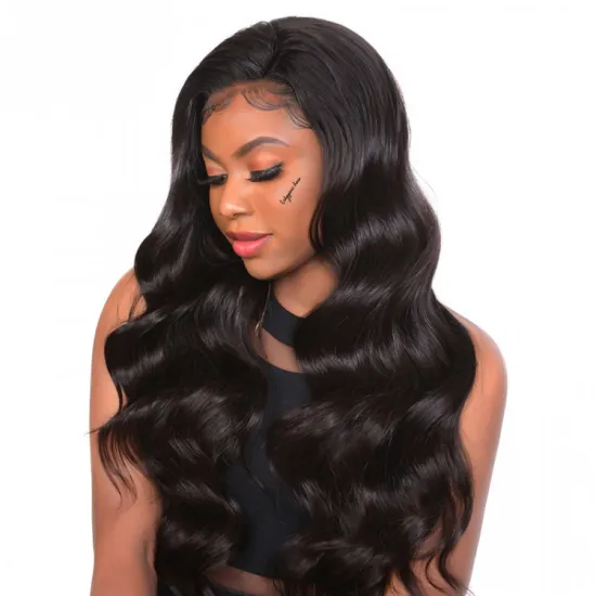 Cheap Raw Brazilian Virgin Human Hair Hd Full 360 Lace Wig Cuticle Aligned Body Wave Transparent Lace Wig For Black Women