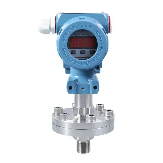 DN25 Water Pressure Transducer 4-20mA Diaphragm Flange Pressure Transmitter