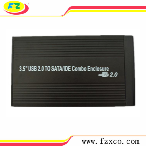 USB2.0 3.5 sata / ide transportador de alumínio externo hdd
