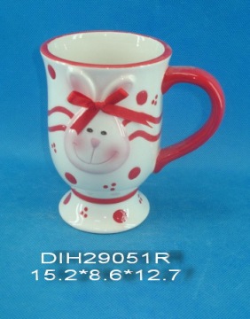 Pintado a mano taza de café de cerámica para la decoración de Pascua