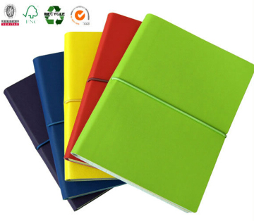 Colorful Leather Cover Organizer with Elastic Band