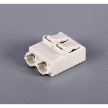 Surface mounted line push line connector 2 way