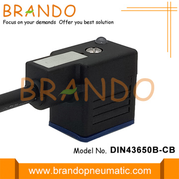 Cable moldeado IP67 DIN43650B conector de válvula solenoide