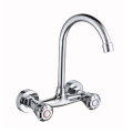 New design 3 way two handle kitchen sink mixer faucet