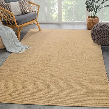 Jute rugs runner living room large