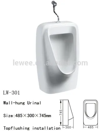 wall mount female urination device container