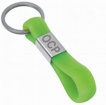 Silicone Keychain With Metal