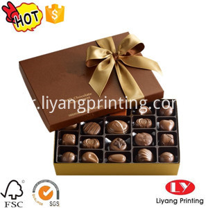 cardboard chocolate box with lid