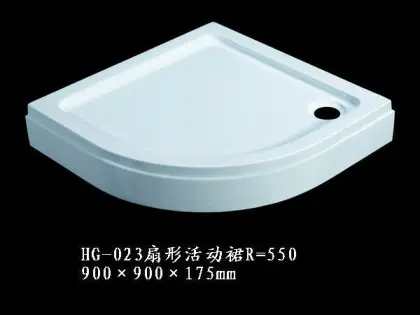 American Standard Fan-Shaped Acrylic Shower Trays