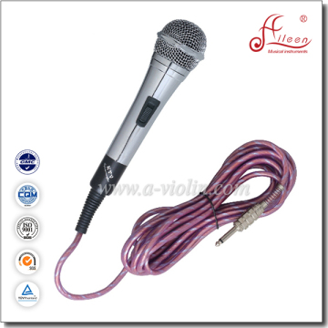 6 Meters Cable Moving-coil Uni-directivity Metal Wired Microphone