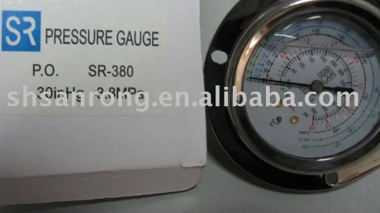 FREON PRESSURE GAUGE (back with flange)