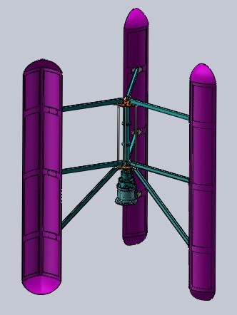 hydrogen fuel cell 3kw vertical wind generator