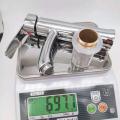 Hot and cold single hole mixing faucet