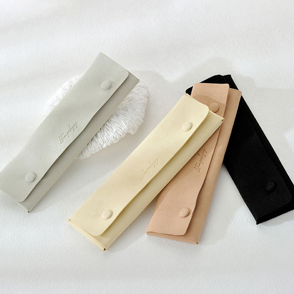 Micro-Fiber velvet Pouch with button and Insertt